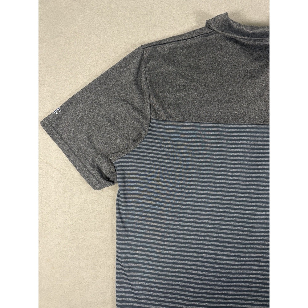 Champion Texas A&M Aggies Polo Shirt Mens XL Gray Striped Performance Golf - Picture 13 of 15